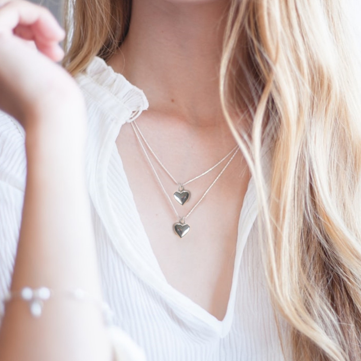 Merry Christmas | Silver Heart Necklace & Jewellery Box Gift