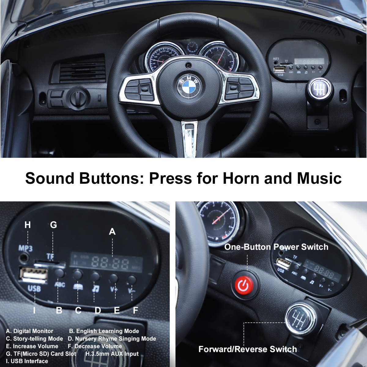 BMW 6GT 6V Electric Battery Powered Vehicle