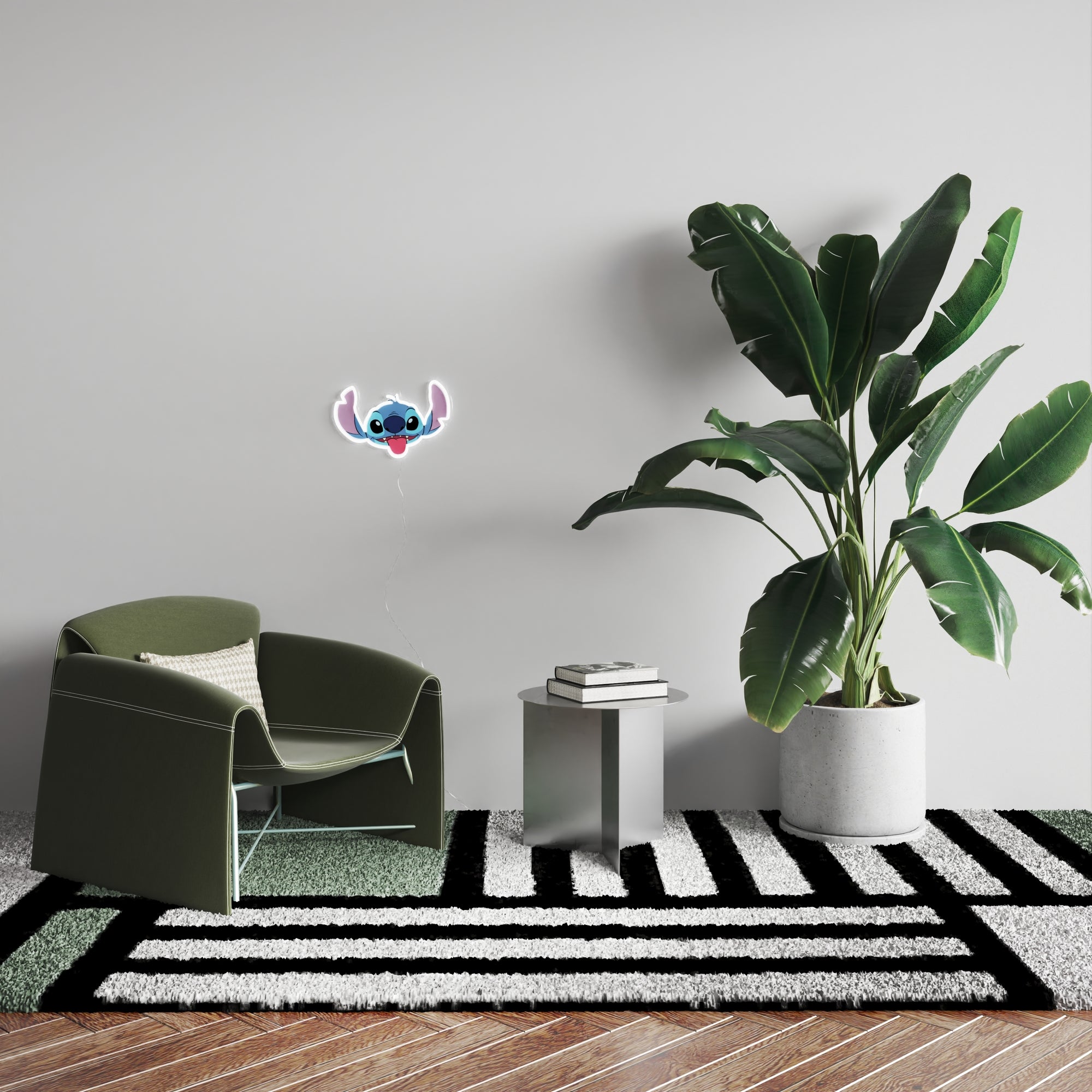 LILO & STITCH NEON FACE WALL LIGHT