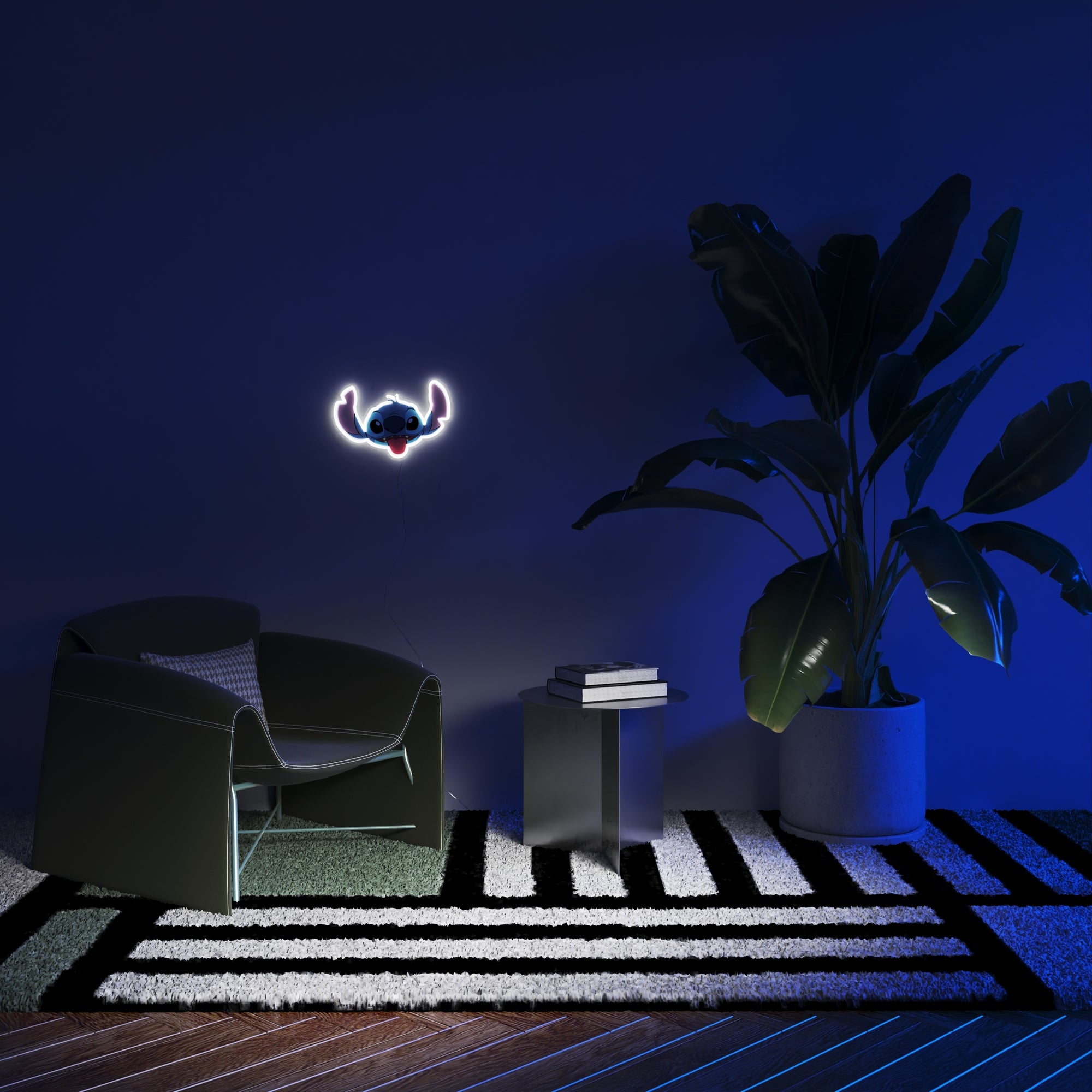 LILO & STITCH NEON FACE WALL LIGHT