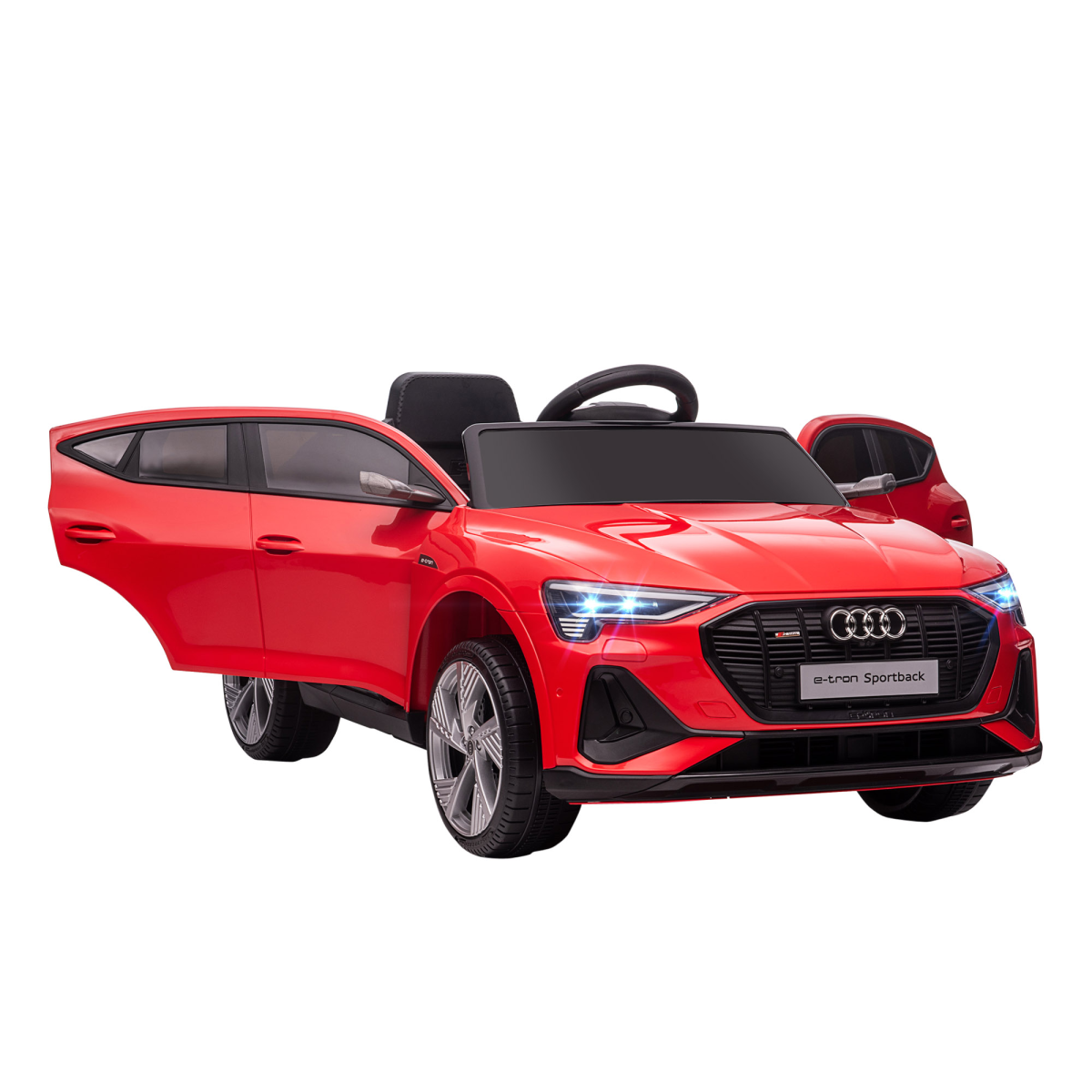 Audi Electric Ride-On Car/ w Remote Control, Lights, Music - Red