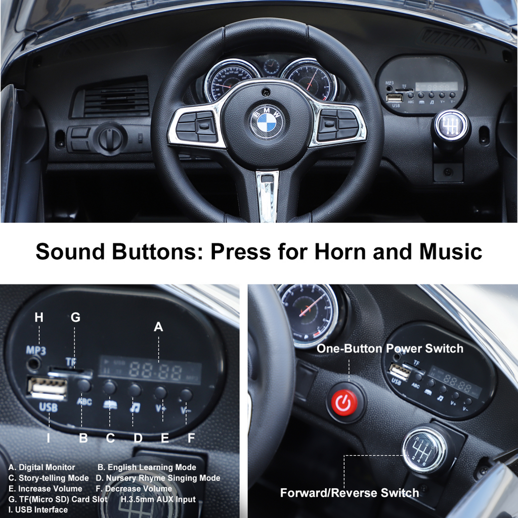 BMW 6GT 6V Electric Battery Powered Vehicle
