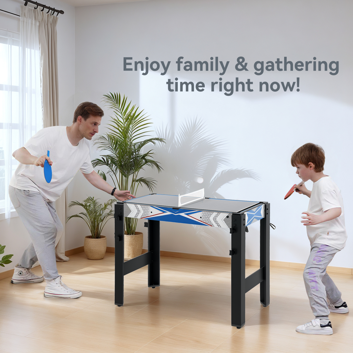 Multi Games Table Combo Sports Game Table for Kids, Blue