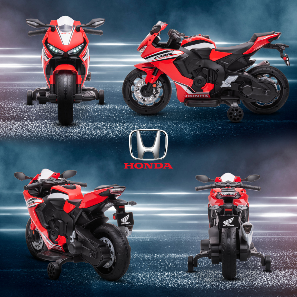 Honda Licensed 6V Kids Electric Motorbike Ride On Car for 3-5 Years Red