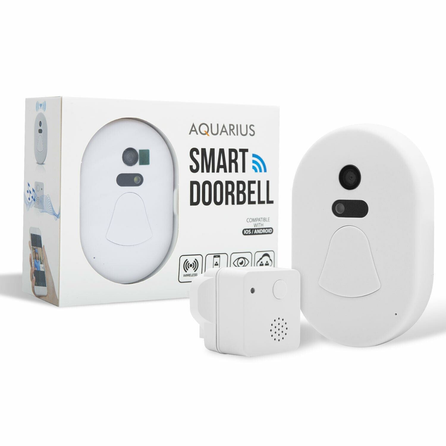 Wifi Wireless Smart Camera Doorbell[White]