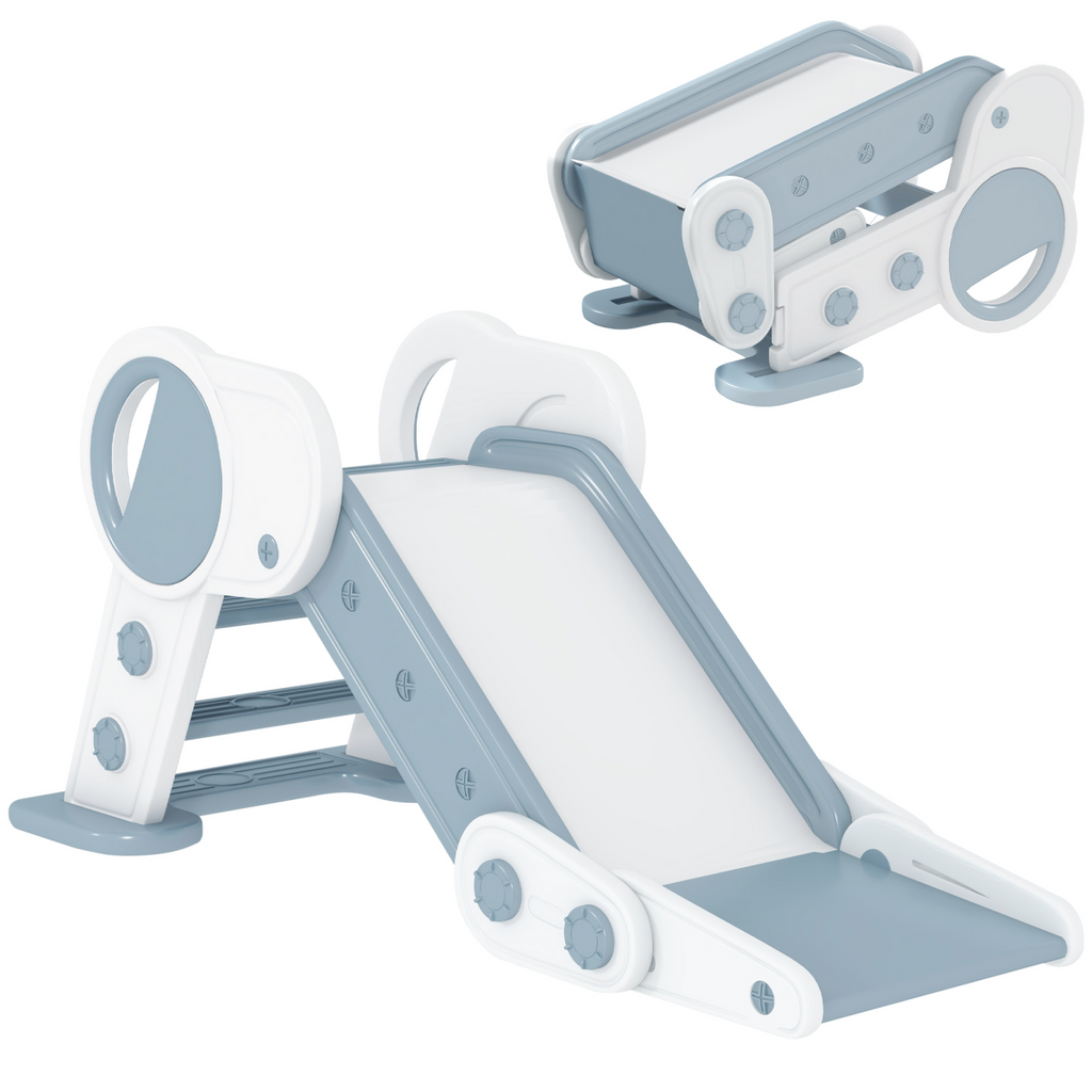 Foldable Kids Slide, Baby Slide for 1.5-3 Years, Grey