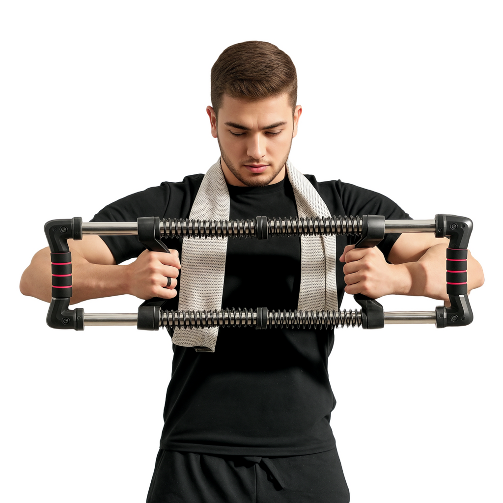 Chest Expander with 10-50kg Adjustable Resistance for Men, Women